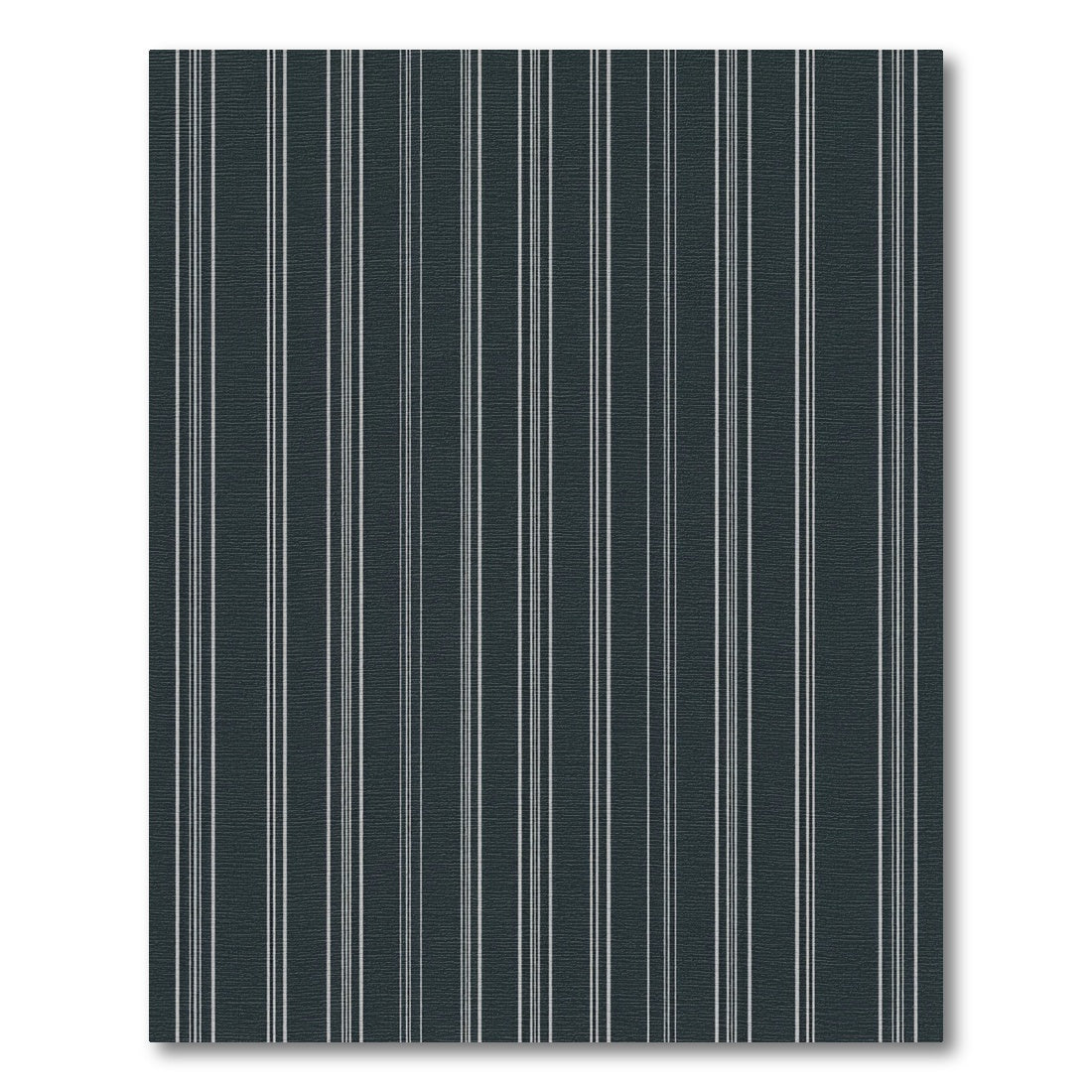 Dark Charcoal Pinstripe Vertical Lines Rug