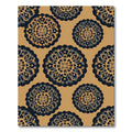 Gilded Indigo Mandala Medallion Rug