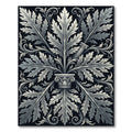 Classic Acanthus Column Black White Rug