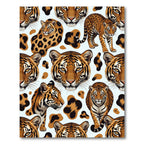 Bold Tiger And Leopard Spots Rug