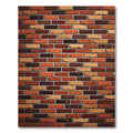 Rustic Earthy Brickwork Textural Rug