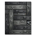 Dark Wood Grain Texture Rug