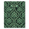 Ornate Green Acanthus Scroll Border Rug
