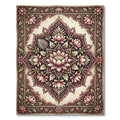 Vintage Pink Blossom Medallion Rug
