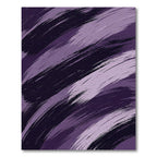 Deep Plum Abstract Brushstroke Movement Rug