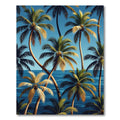 Tropical Palm Island Blue Ocean View Rug