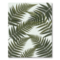 Lush Green Tropical Fern Frond Rug