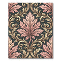 Ornate Pink Acanthus Leaf Scroll Rug