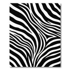 Bold Monochromatic Zebra Stripe Abstract Rug