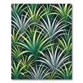 Lush Green Tropical Dewy Foliage Rug