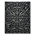 Charcoal Swirl Filigree Gate Rug