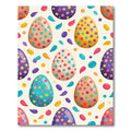 Playful Polka Dot Confetti Easter Eggs Rug