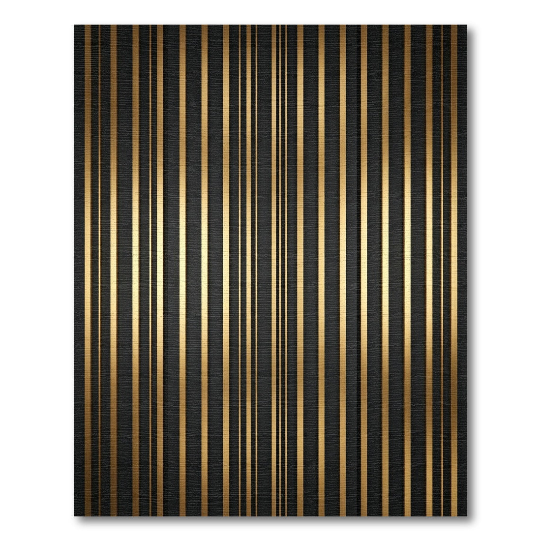 Dark Gold Vertical Stripe Rug