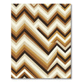 Earthy Tones Geometric Zigzag Rug