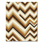 Earthy Tones Geometric Zigzag Rug