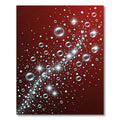 Crimson Bubble Sparkle Cascade Rug