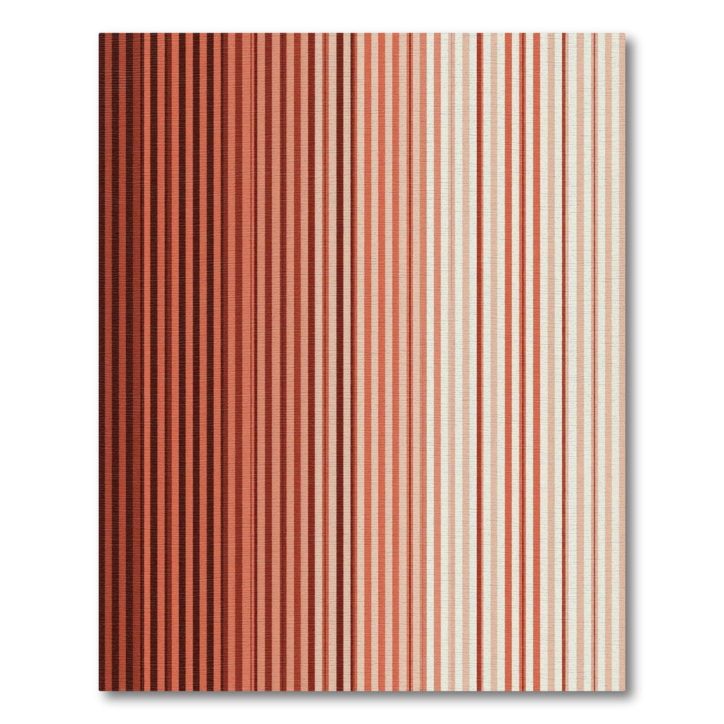 Coral Ombre Vertical Stripe Rug