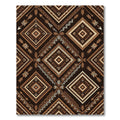 Earthy Diamond Arrows Geometric Composition Rug