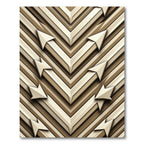 Golden Arrow Chevron Layers Rug