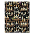 Alchemy Potion Bottles Dark Gothic Aesthetic Rug