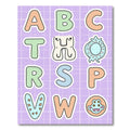 Whimsical Alphabet Patchwork Multi-Color Rug