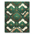 Emerald Gold Ornate Arabesque Rug