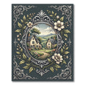Ornate Victorian Village Floral Rug
