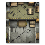 Industrial Concrete Cragged Warehouse Floor Rug