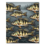Yellow Perch Fish Schooling Waters Rug