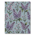 Soft Lavender Blossom Branch Pattern Rug