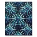 Deep Blue Starburst Geometric Rug