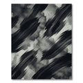 Monochrome Abstract Ink Stroke Rug