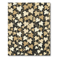 Golden Brown Ivy Vine Textured Rug