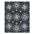Silver Starburst Compass Rose Rug