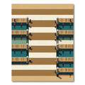 Minimalist Nautical Dock striped Rug