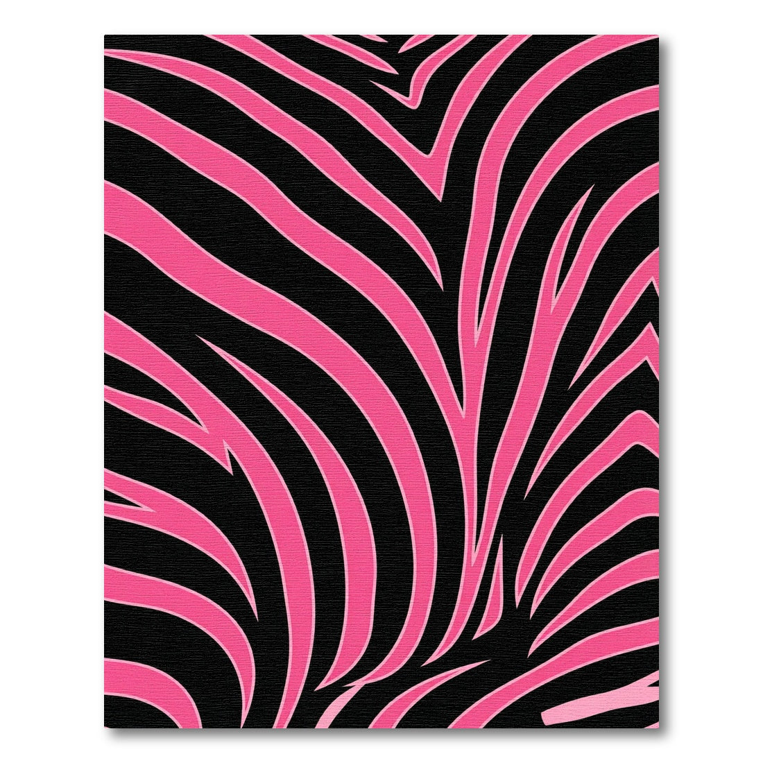Bold Hot Pink Zebra Stripe Rug