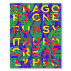 Bold Tropical Leaf Alphabet Rug