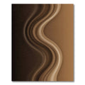 Rich Brown Swirl Drapery Rug