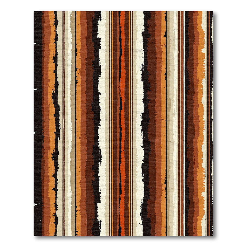 Textured Earth Tone Vertical Stripes Rug