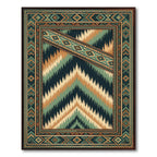 Bold Tribal Geometric Aztec Rug