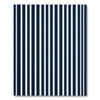 Deep Blue Stripe Art Rug