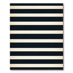 Classic Navy Cream Stripe Rug