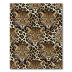 Majestic Golden Leopard Face Animal Spot Rug