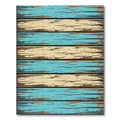 Distressed Coastal Blue Wood Plank Rug