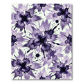 Dark Violet Watercolor Ink Splash Rug