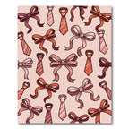 Rose Pink Ties and Bows Rug
