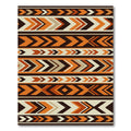 Earthy Geometric Arrow Stripe Rug