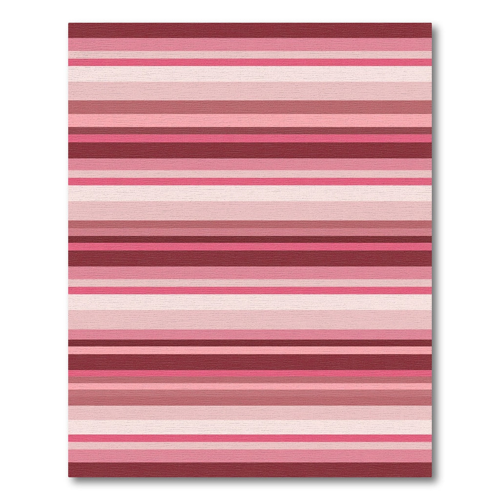 Crimson Pink Gradient Stripes Rug