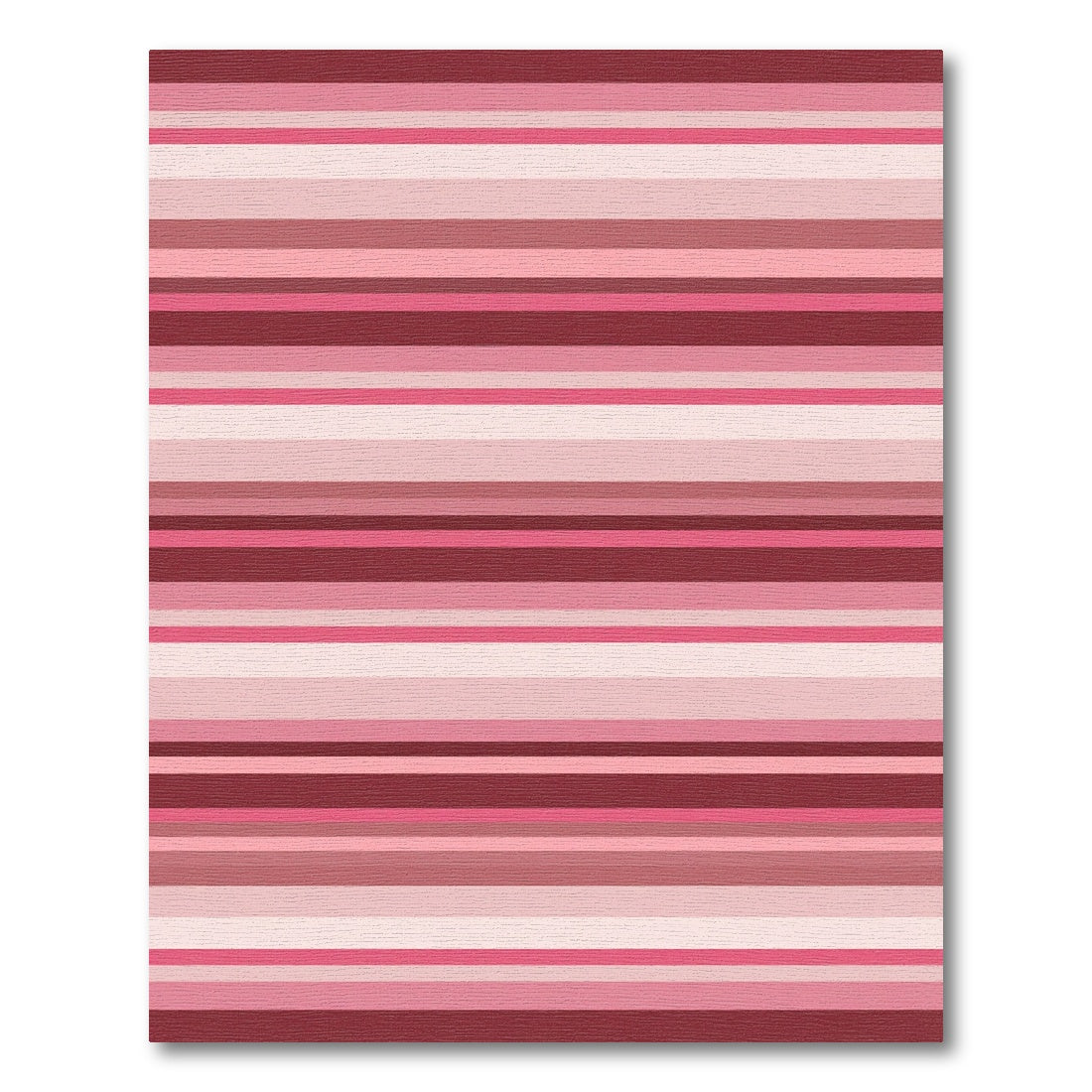 Crimson Pink Gradient Stripes Rug