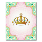 Golden Crown Starburst Mint Border Rug